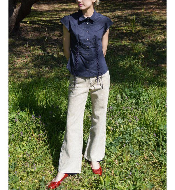 Oriens JOURNAL STANDARD「別注【Cimarron&times;Oriens】STUDS Denim：スタッズデニム」|デニム|ベージュ