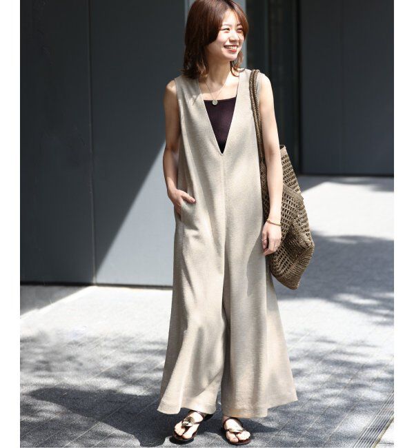 JOURNAL STANDARD relume「【MULTI FUNC+】UVカット / 接触冷感 / ストレッチ オールインワン」|オールインワン|ベージュ