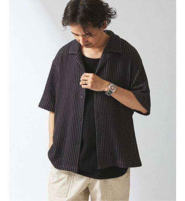 JOURNAL STANDARD relume「ストライプ カラーレース 半袖シャツ」|シャツ・ブラウス|