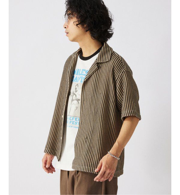 JOURNAL STANDARD relume「ストライプ カラーレース 半袖シャツ」|シャツ・ブラウス|