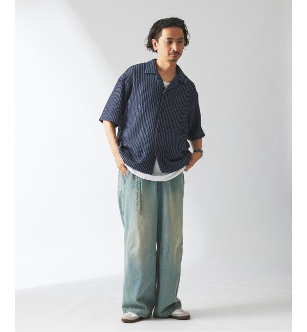 JOURNAL STANDARD relume「ストライプ カラーレース 半袖シャツ」|シャツ・ブラウス|