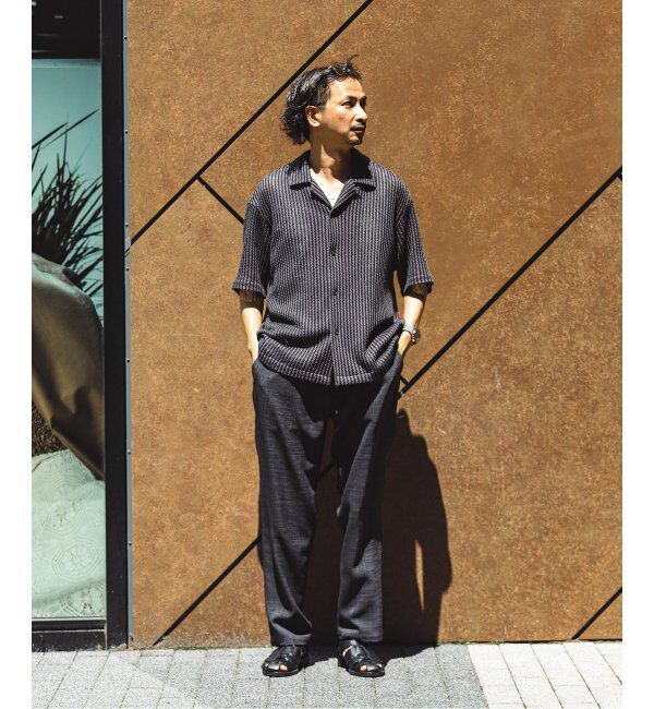 JOURNAL STANDARD relume「ストライプ カラーレース 半袖シャツ」|シャツ・ブラウス|