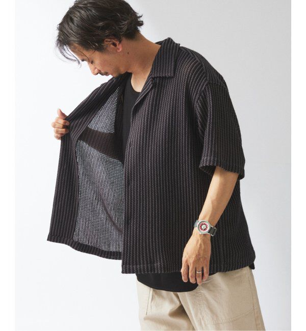 JOURNAL STANDARD relume「ストライプ カラーレース 半袖シャツ」|シャツ・ブラウス|