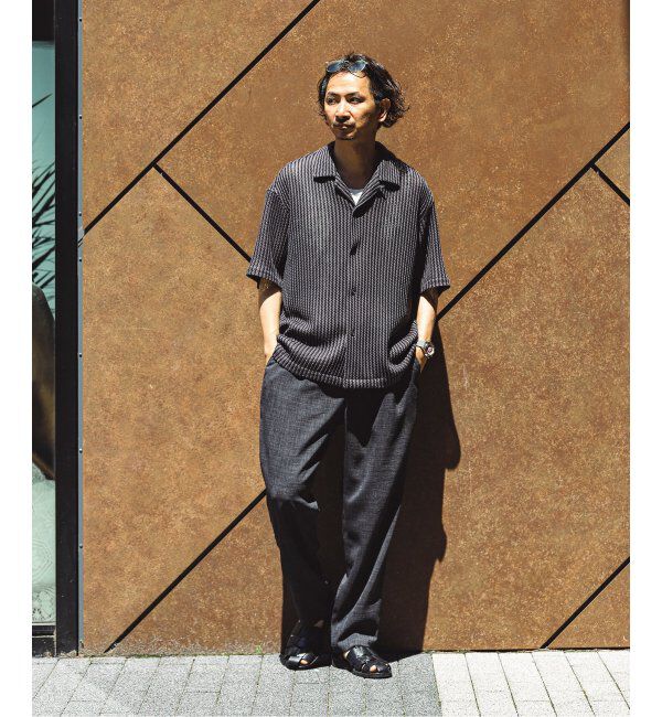 JOURNAL STANDARD relume「ストライプ カラーレース 半袖シャツ」|シャツ・ブラウス|