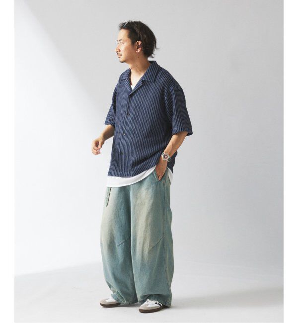 JOURNAL STANDARD relume「ストライプ カラーレース 半袖シャツ」|シャツ・ブラウス|