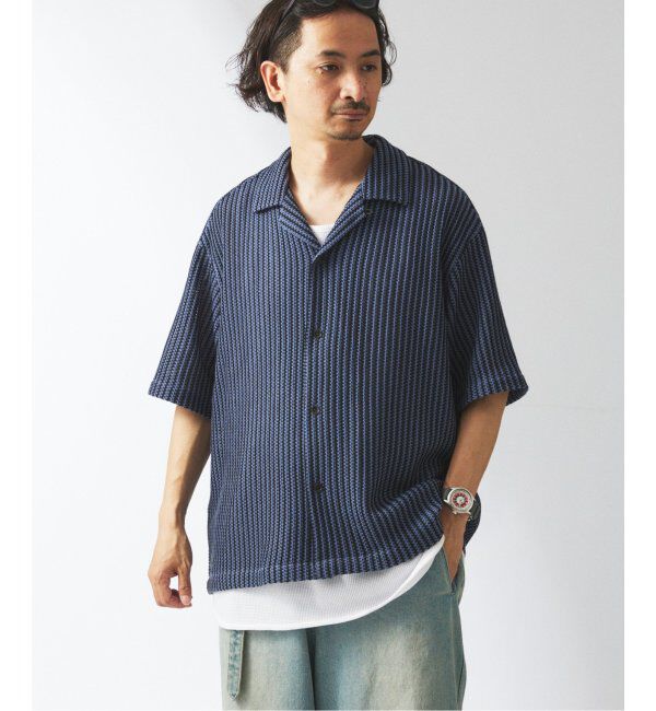 JOURNAL STANDARD relume「ストライプ カラーレース 半袖シャツ」|シャツ・ブラウス|