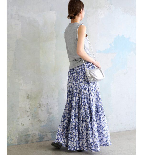 JOURNAL STANDARD relume「《WEB限定追加2》コットンボイルクリンクルティアードスカート（柄）」|スカート|