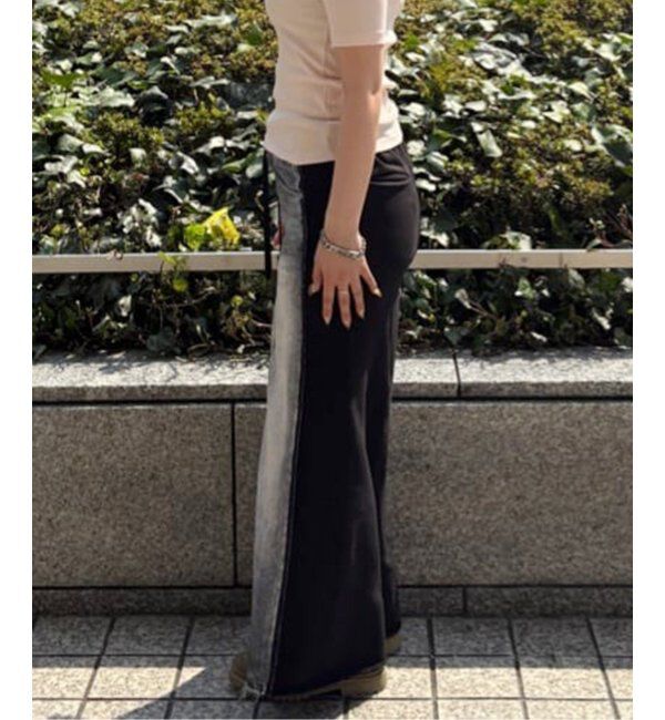 Oriens JOURNAL STANDARD「【OPEN YY / オープンワイワイ】FRONT JEAN EFFECTJERSEY SKIRT YY251SK006」|スカート|