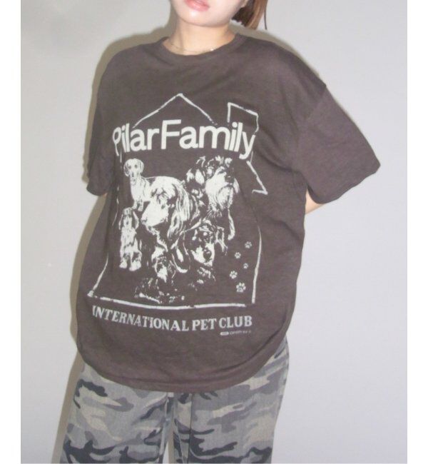 Oriens JOURNAL STANDARD「【OPEN YY / オープンワイワイ】 Knitted PET CLUB HOUSE TEE YY252TS007」|Tシャツ・カットソー|ブラウン