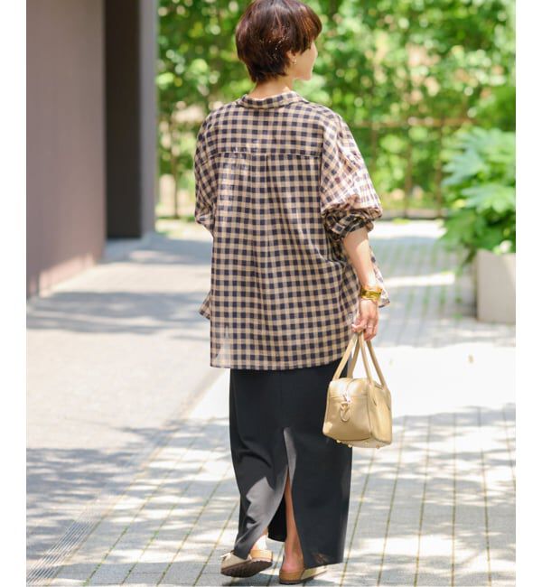 JOURNAL STANDARD relume「《追加2 / 新色》コットンローンチェックオーバーサイズシャツ」|シャツ・ブラウス|