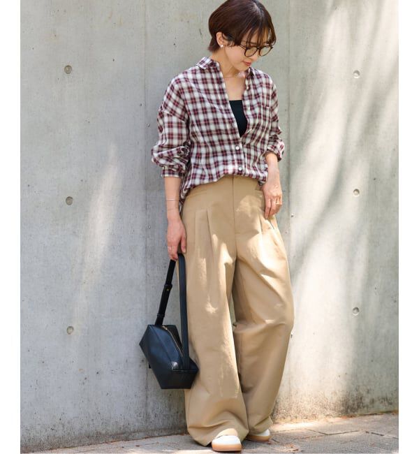 JOURNAL STANDARD relume「《追加2 / 新色》コットンローンチェックオーバーサイズシャツ」|シャツ・ブラウス|