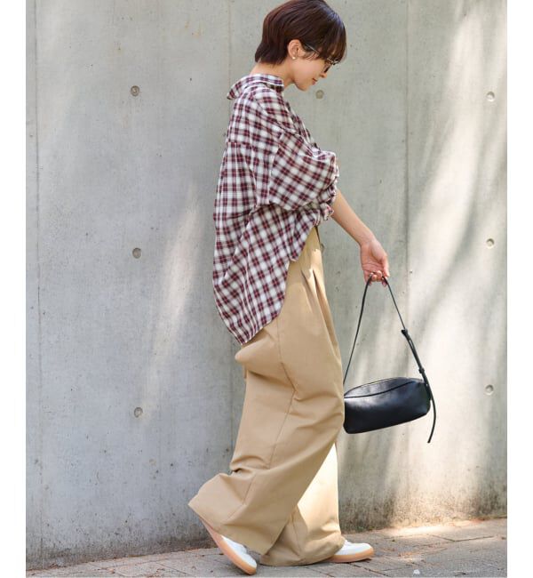 JOURNAL STANDARD relume「《追加2 / 新色》コットンローンチェックオーバーサイズシャツ」|シャツ・ブラウス|
