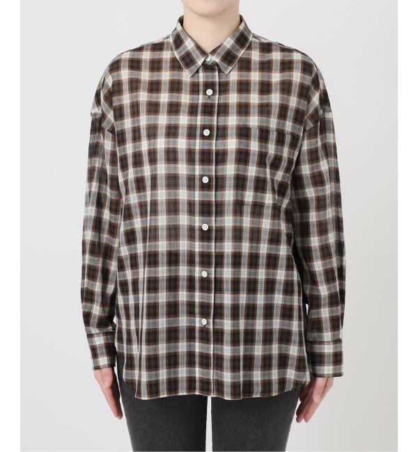 JOURNAL STANDARD relume「《追加2 / 新色》コットンローンチェックオーバーサイズシャツ」|シャツ・ブラウス|