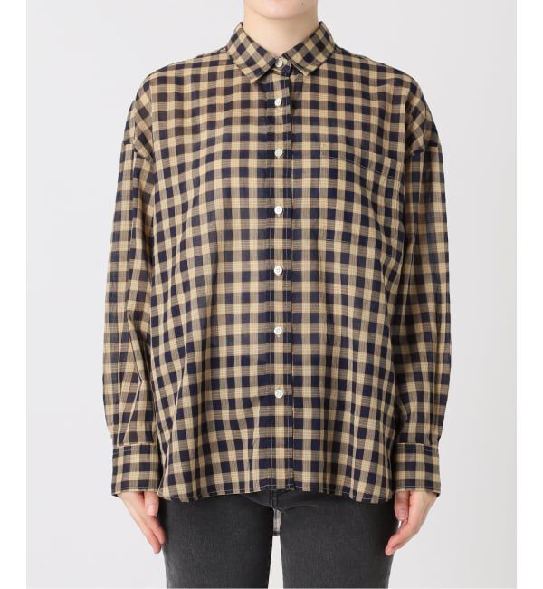JOURNAL STANDARD relume「《追加2 / 新色》コットンローンチェックオーバーサイズシャツ」|シャツ・ブラウス|
