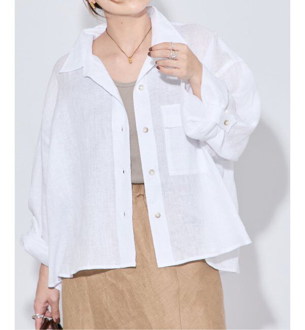 JOURNAL STANDARD「《追加2》リネンレギュラーロールアップシャツ」|シャツ・ブラウス|