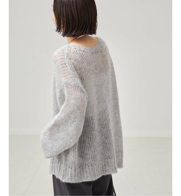 journal standard L'essage「《追加》モヘヤMIXスパンコールプルオーバー」|ニット・セーター|