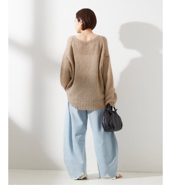 journal standard L'essage「《追加》モヘヤMIXスパンコールプルオーバー」|ニット・セーター|