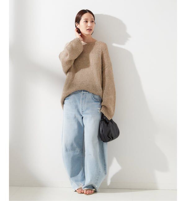 journal standard L'essage「《追加》モヘヤMIXスパンコールプルオーバー」|ニット・セーター|