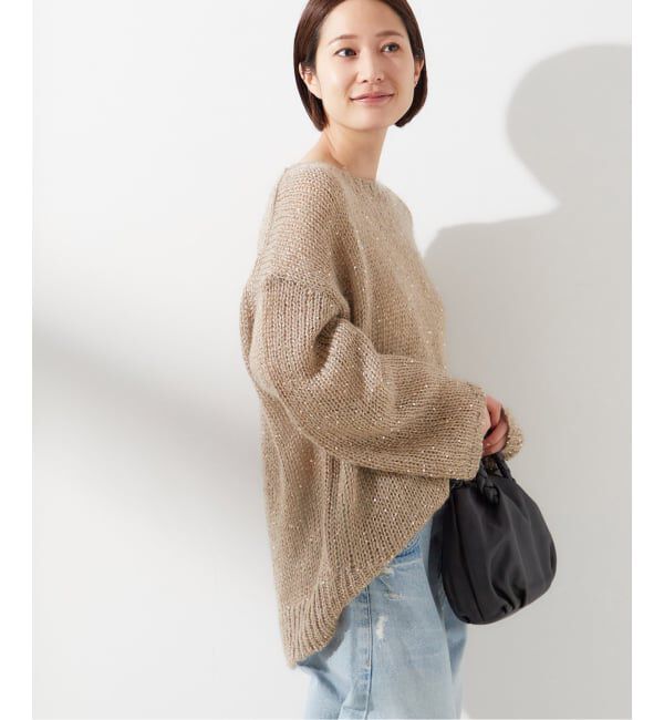journal standard L'essage「《追加》モヘヤMIXスパンコールプルオーバー」|ニット・セーター|