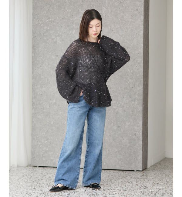 journal standard L'essage「《追加》モヘヤMIXスパンコールプルオーバー」|ニット・セーター|