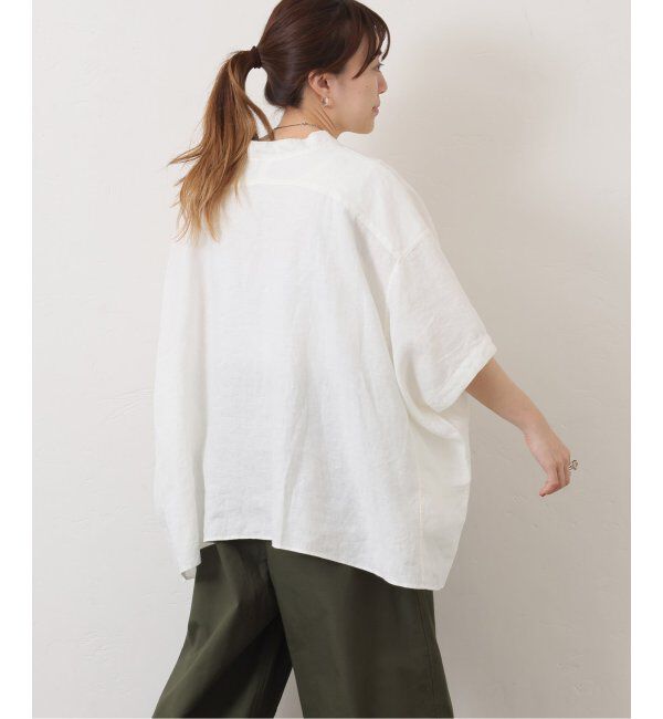 journal standard luxe「40リネンワッシャー Vスキッパーシャツ」|シャツ・ブラウス|