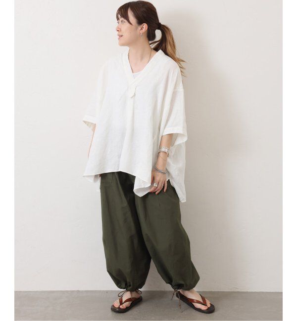 journal standard luxe「40リネンワッシャー Vスキッパーシャツ」|シャツ・ブラウス|