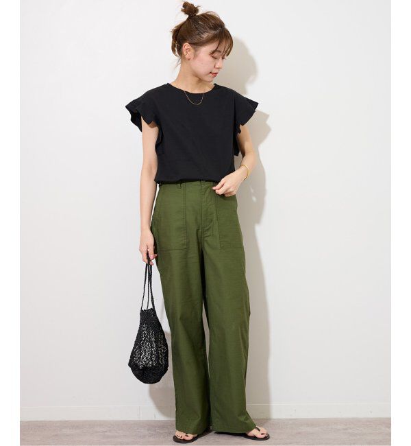 JOURNAL STANDARD relume「《WEB限定追加2》フリルスリーブTシャツ」|Tシャツ・カットソー|