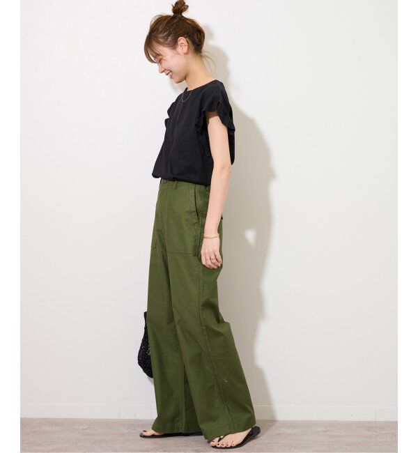 JOURNAL STANDARD relume「《WEB限定追加2》フリルスリーブTシャツ」|Tシャツ・カットソー|