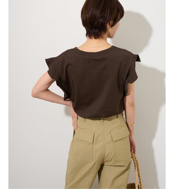 JOURNAL STANDARD relume「《WEB限定追加2》フリルスリーブTシャツ」|Tシャツ・カットソー|