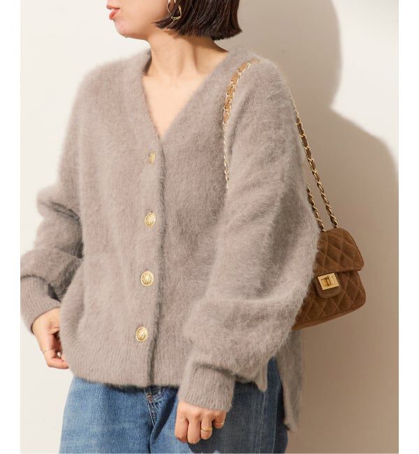 journal standard L'essage「《追加》FOX CASHMERE Vネックカーディガン」|カーディガン|ベージュ