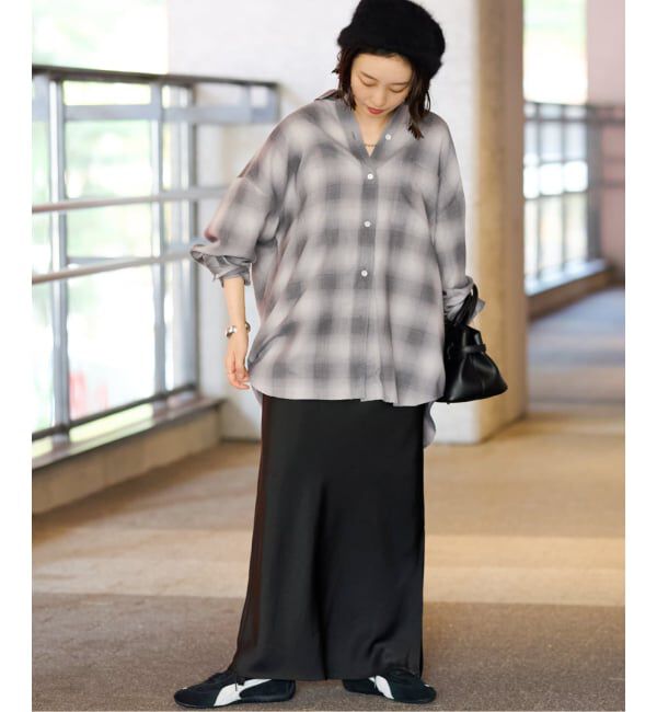 JOURNAL STANDARD relume「オーガニックコットンミックスオンブレツイルシャツ」|シャツ・ブラウス|