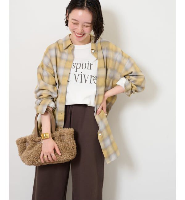 JOURNAL STANDARD relume「オーガニックコットンミックスオンブレツイルシャツ」|シャツ・ブラウス|