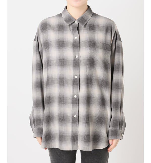 JOURNAL STANDARD relume「オーガニックコットンミックスオンブレツイルシャツ」|シャツ・ブラウス|