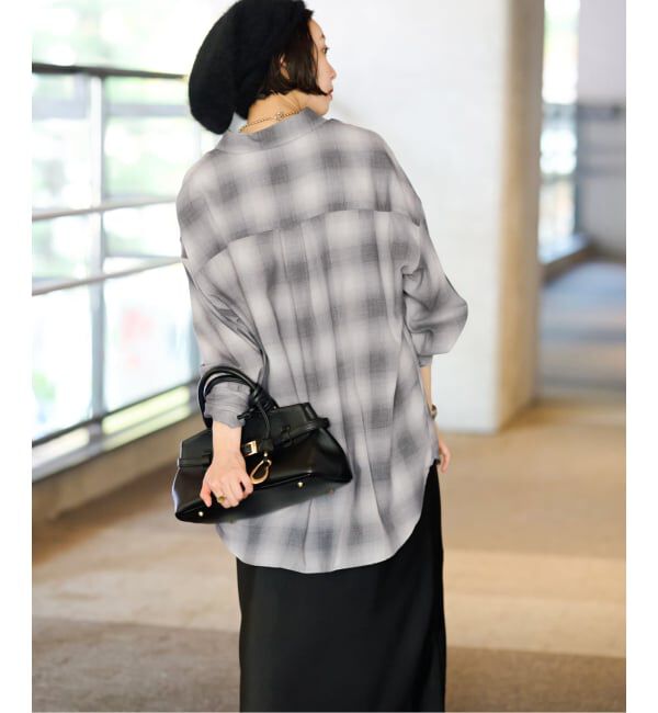 JOURNAL STANDARD relume「オーガニックコットンミックスオンブレツイルシャツ」|シャツ・ブラウス|