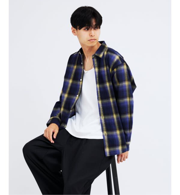 JOURNAL STANDARD「パターン レギュラー カラー ネル シャツ」|シャツ・ブラウス|