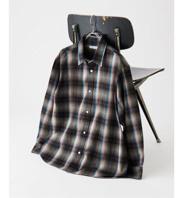 JOURNAL STANDARD「パターン レギュラー カラー ネル シャツ」|シャツ・ブラウス|カーキ