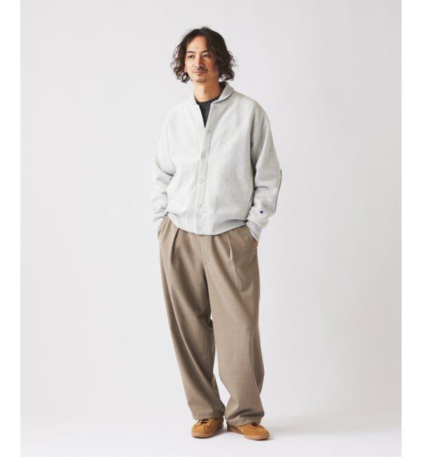 JOURNAL STANDARD relume「CHAMPION / チャンピオン 別注 R/W エルボーパッチ スナップ カーディガン」|カーディガン|