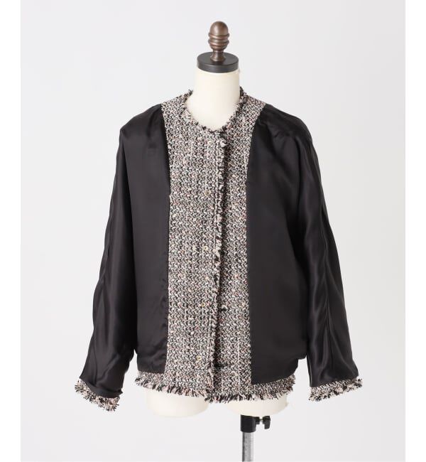 journal standard L'essage「《追加3》GIOLICATWEED ドルマンジャケット」|ノーカラージャケット|