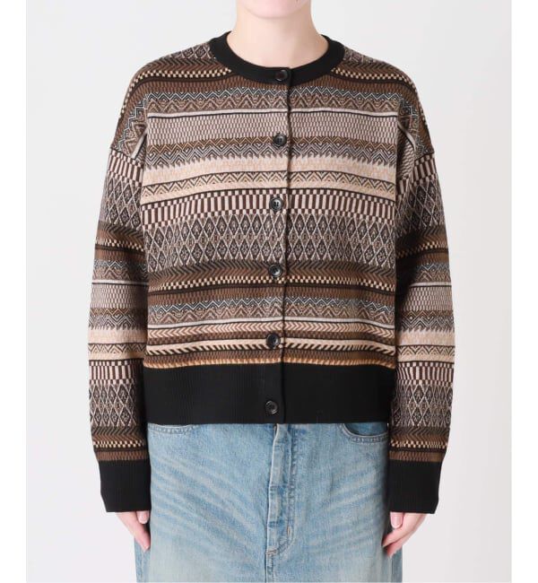 journal standard L'essage「ジャガードカーディガン」|カーディガン|