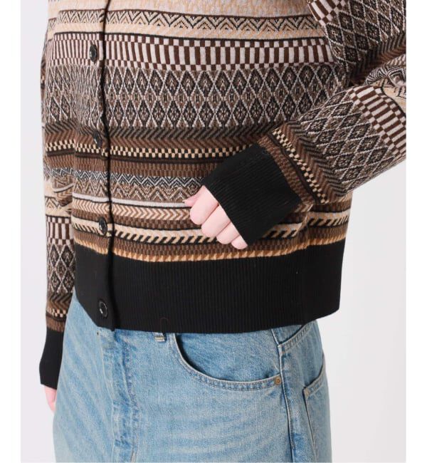 journal standard L'essage「ジャガードカーディガン」|カーディガン|