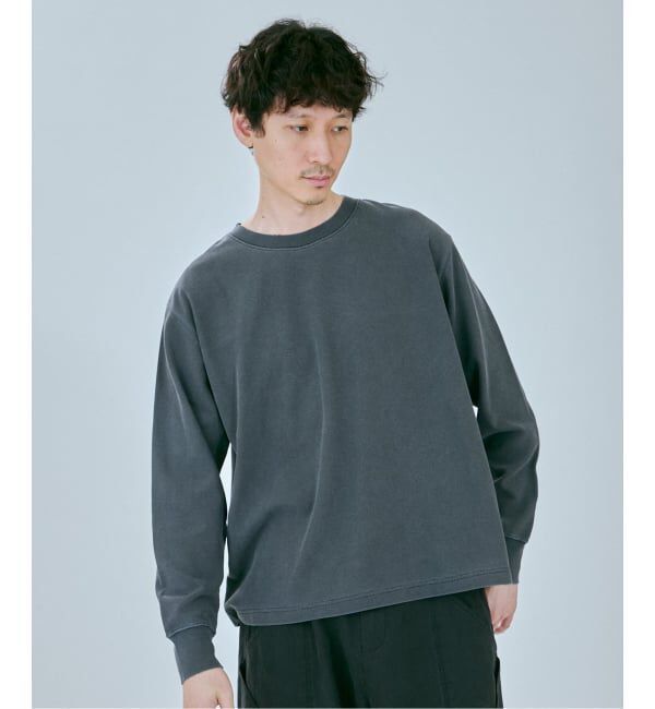 JOURNAL STANDARD「SHELTECH / シェルテック 別注 ウォーム サーマル ピグメント ロンT」|Tシャツ・カットソー|ネイビー A