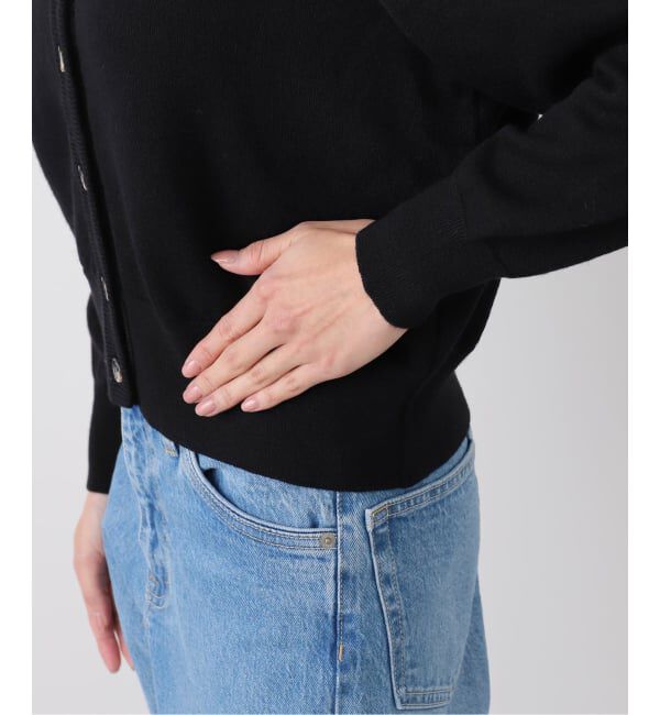 journal standard L'essage「【LOWER】14G Fulling Plainstitch Tucked Pow：カーディガン」|カーディガン|