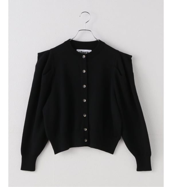 journal standard L'essage「【LOWER】14G Fulling Plainstitch Tucked Pow：カーディガン」|カーディガン|