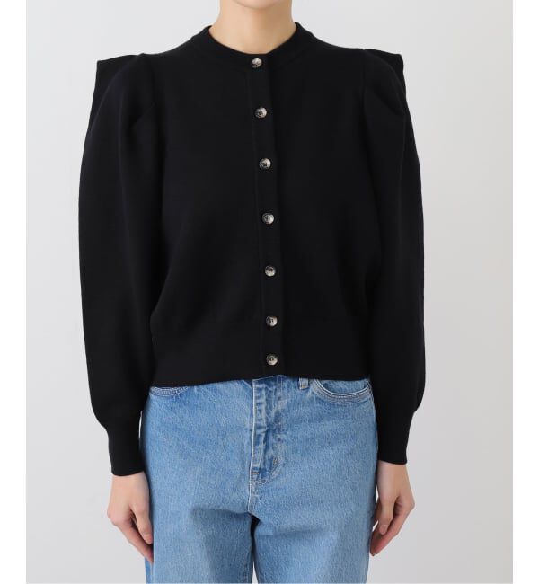 journal standard L'essage「【LOWER】14G Fulling Plainstitch Tucked Pow：カーディガン」|カーディガン|