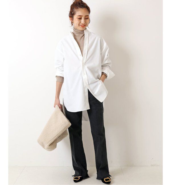 Spick and Span「クリアコットンスタンドカラーシャツ」|シャツ・ブラウス|