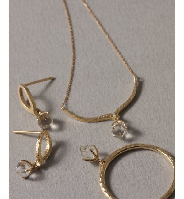 Lilas by Spick&Span「ラフカットクォーツテクスチャーリング K10」|リング|