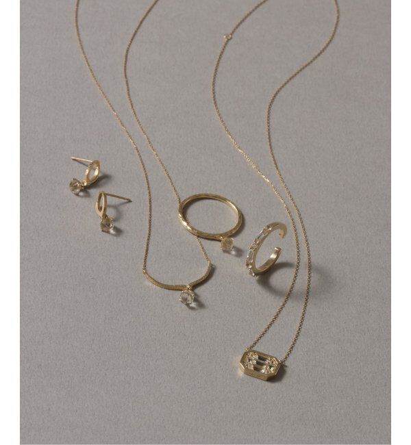 Lilas by Spick&Span「ラフカットクォーツテクスチャーリング K10」|リング|