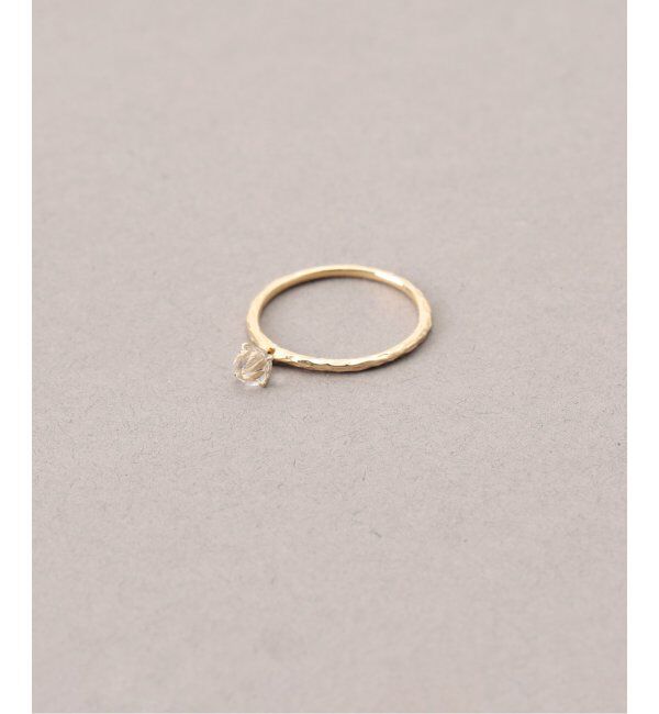 Lilas by Spick&Span「ラフカットクォーツテクスチャーリング K10」|リング|