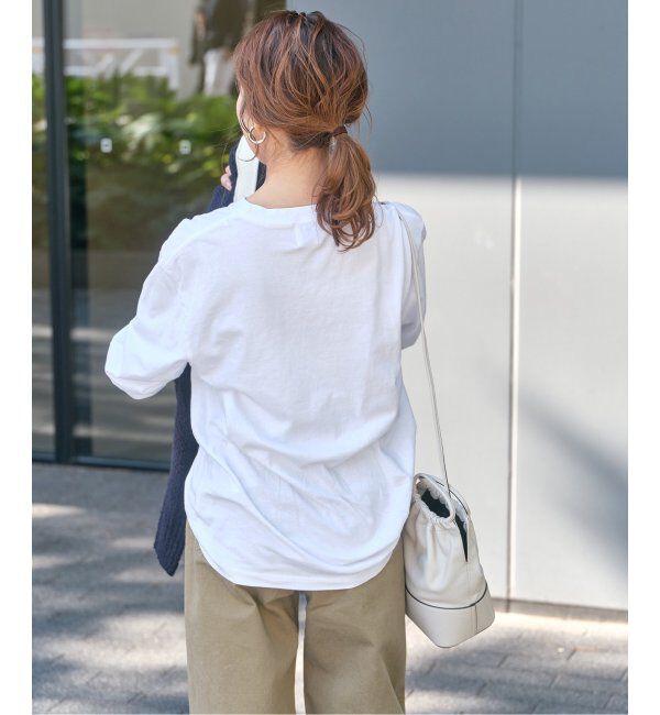 Spick and Span「モノトーンプリントロゴロンT」|Tシャツ・カットソー|