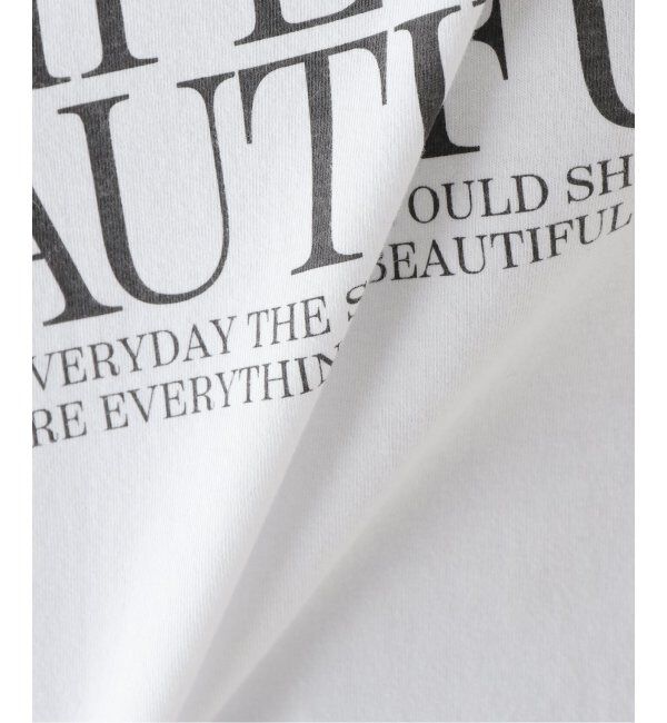 Spick and Span「モノトーンプリントロゴロンT」|Tシャツ・カットソー|